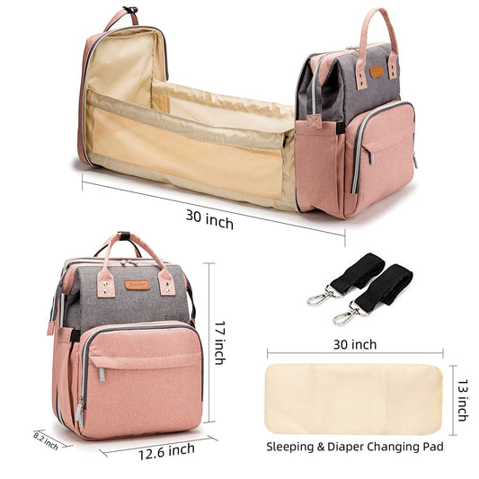 Mummy Folding Crib Clear Size Lightweight Diaper Bags