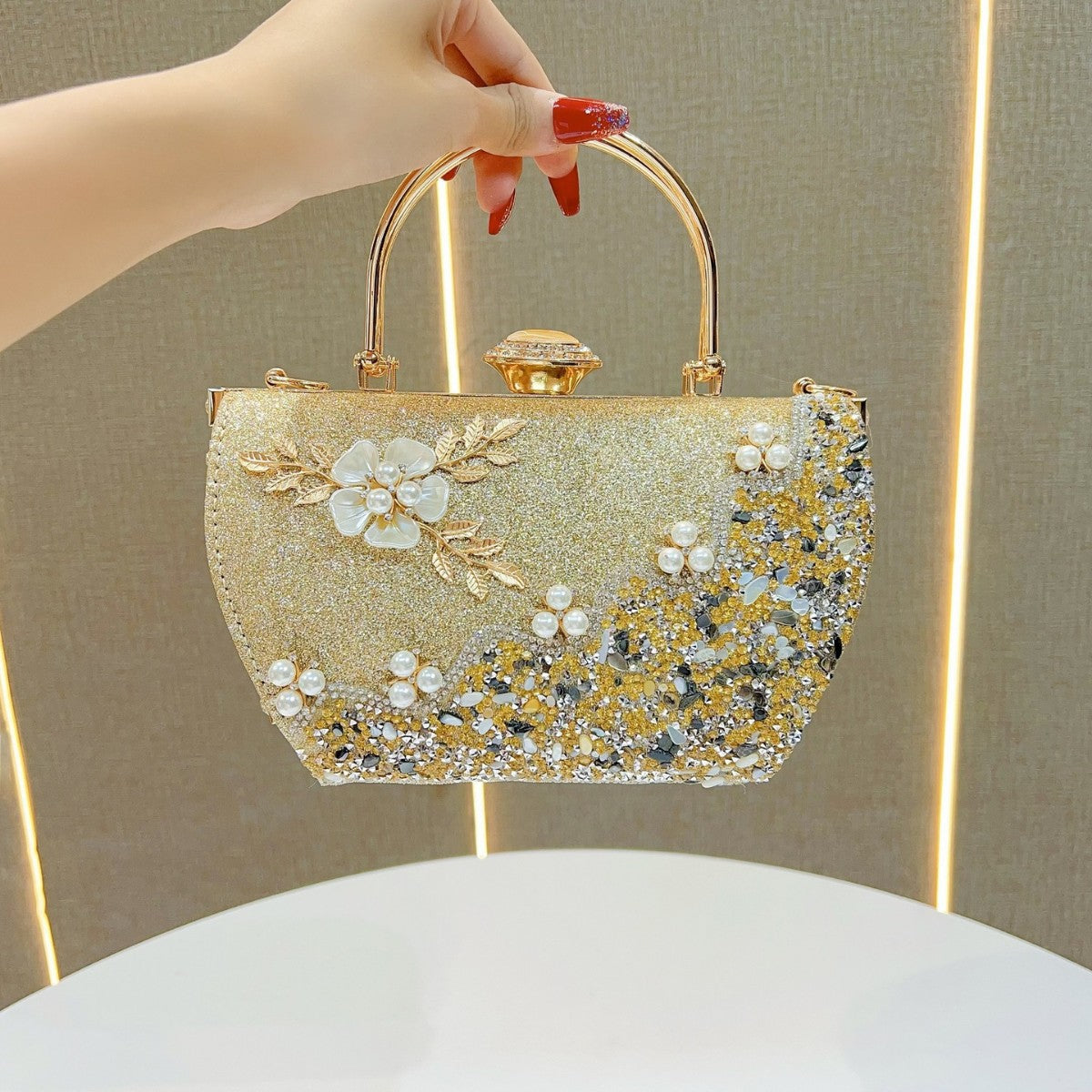 Women's Princess Dinner Banquet Dress Elegant Portable Handbags