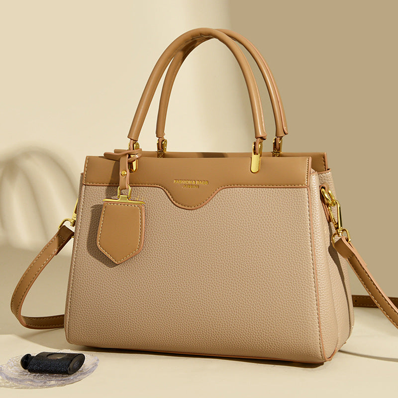 Women's Lychee Pattern Light Luxury High Sense Handbags