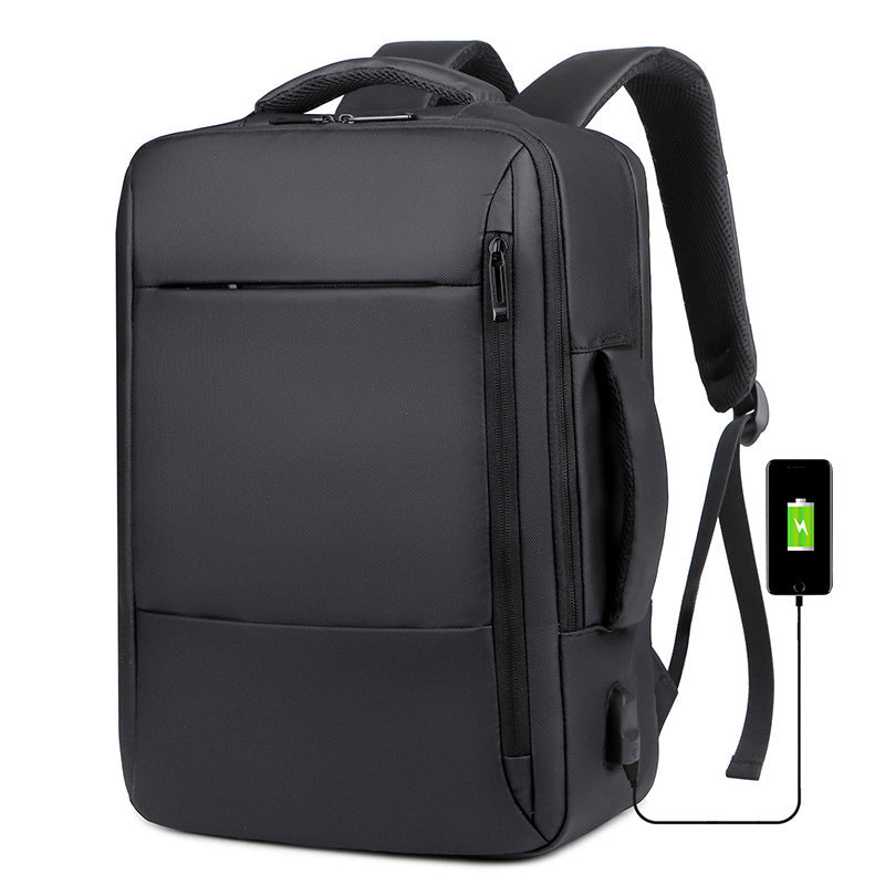 Men's Portable Waterproof Nylon Multifunctional Business Computer Backpacks