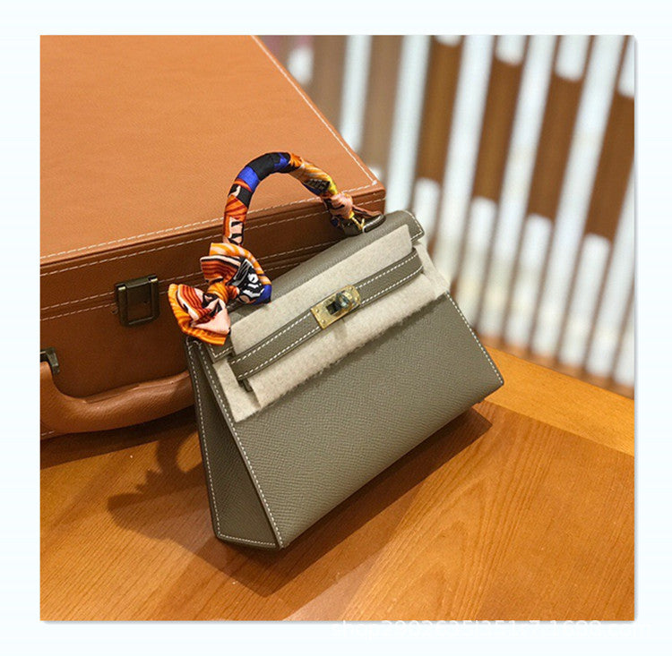 Women's Second Generation Cow Leather Fashion Kelly Shoulder Bags