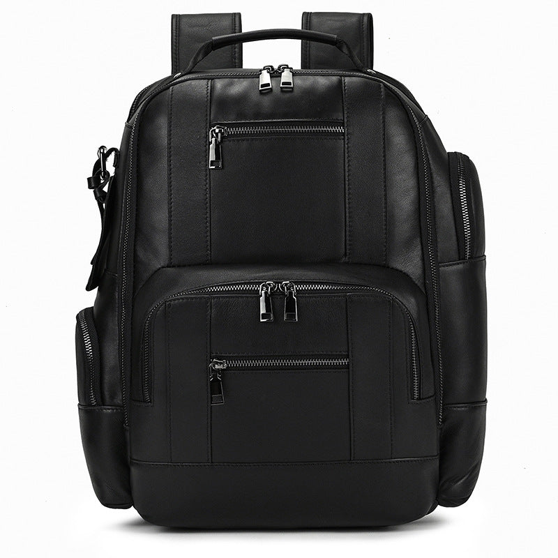 Men's Crazy Horse Leather Top Layer Cowhide Backpacks