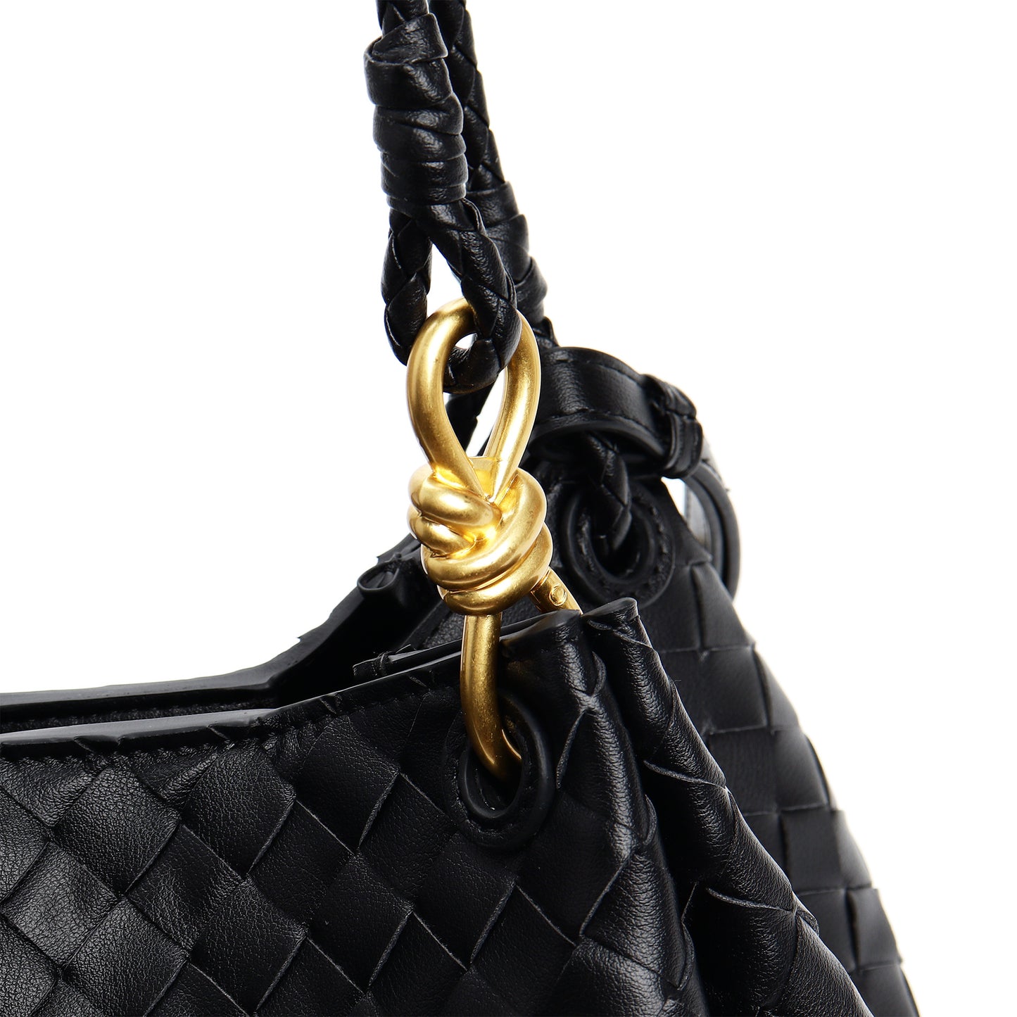 Parachute Knotted Hardware High Quality Leather Simple Shoulder Bags