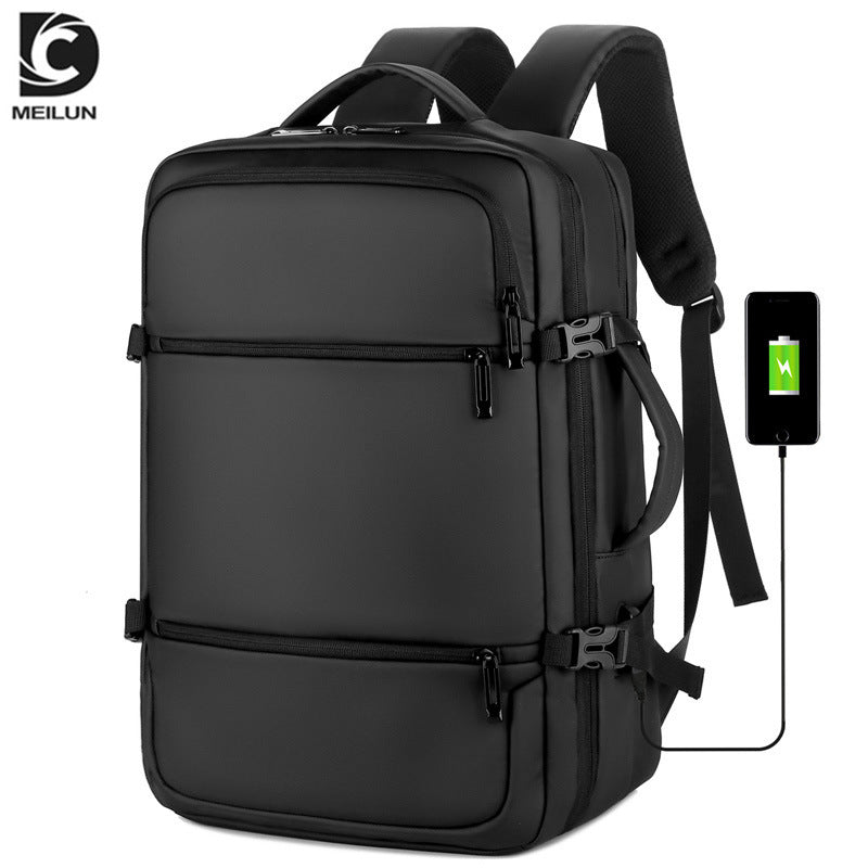 Men's Business Waterproof Printable Pattern Large Capacity Backpacks