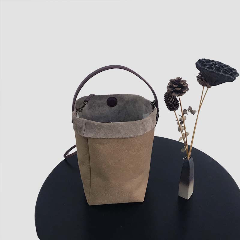 Women's High-grade Genuine Leather Simple Large Capacity Handbags