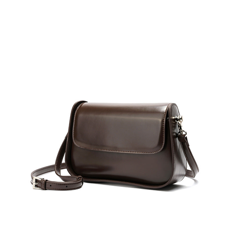 Women's Genuine Leather Minority Fashion Design Retro Shoulder Bags