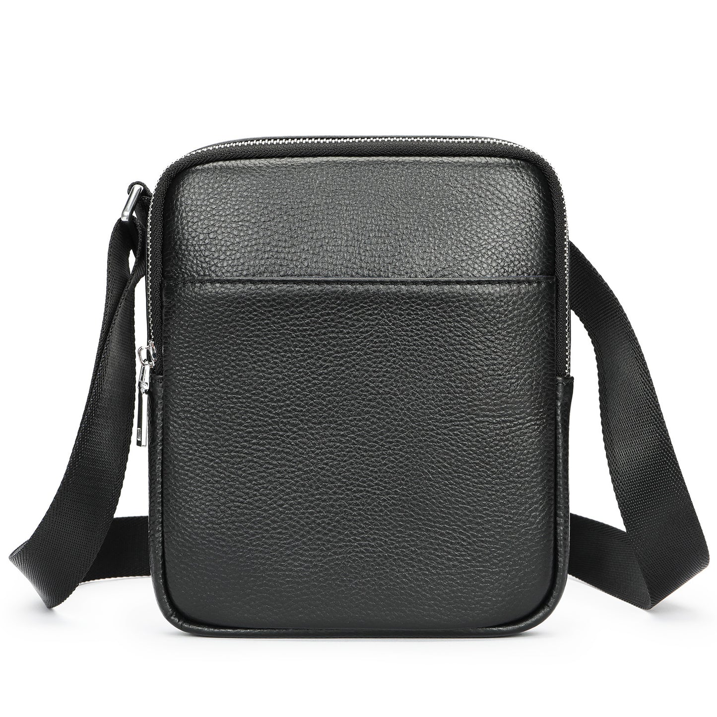Men's Cowhide Leather Simple Business Leisure Vertical Men's Shoulder Bags