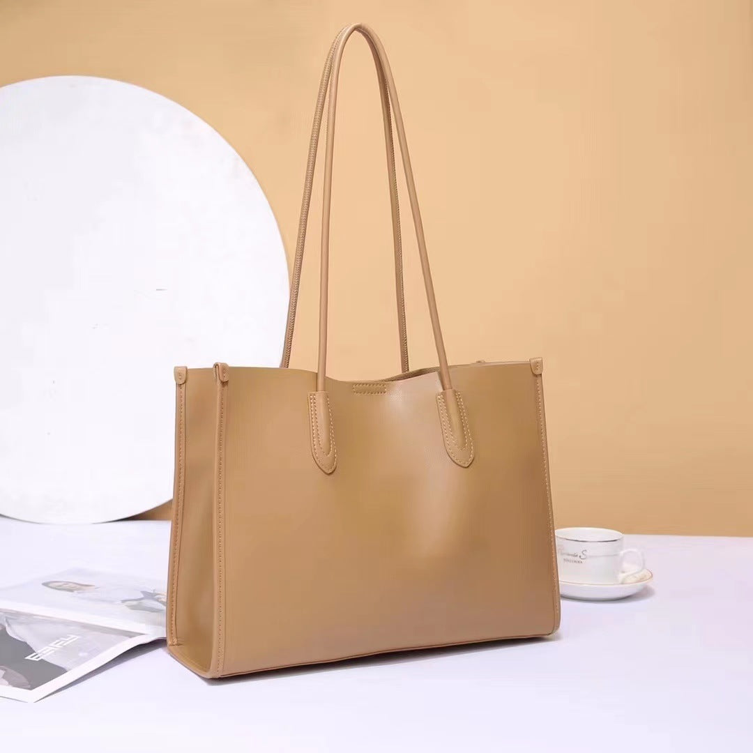 Cowhide Soft Commuter Female Large Capacity Shoulder Bags