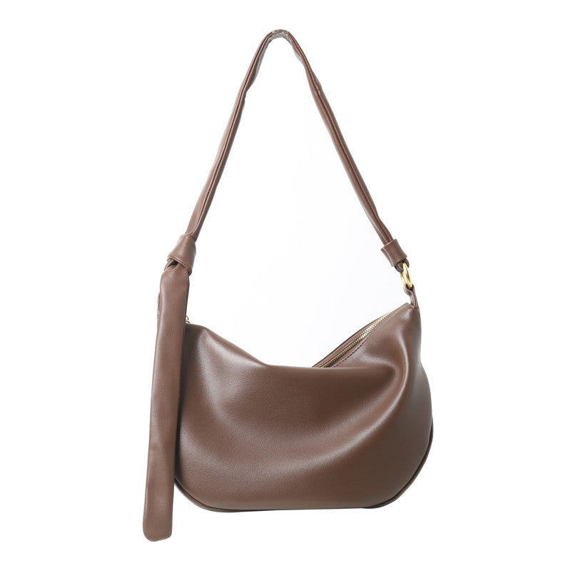 Women's Cowhide Versatile Design Simple High-grade Leather Shoulder Bags
