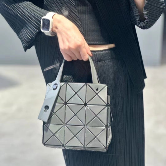 Women's September Underarm Geometric Diamond Pattern Box Shoulder Bags