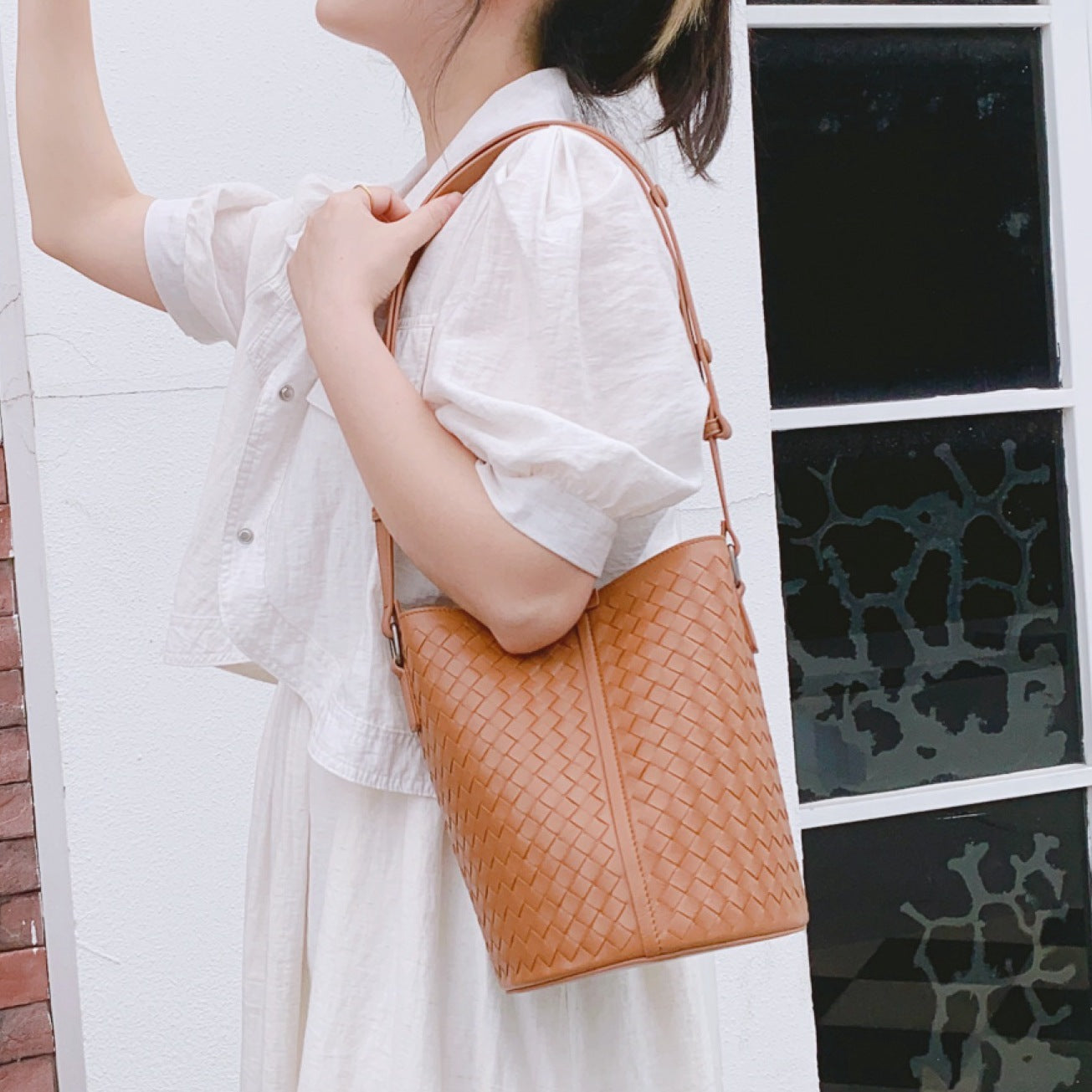 Women's Sheepskin Hand-woven Niche High-grade For Shoulder Bags