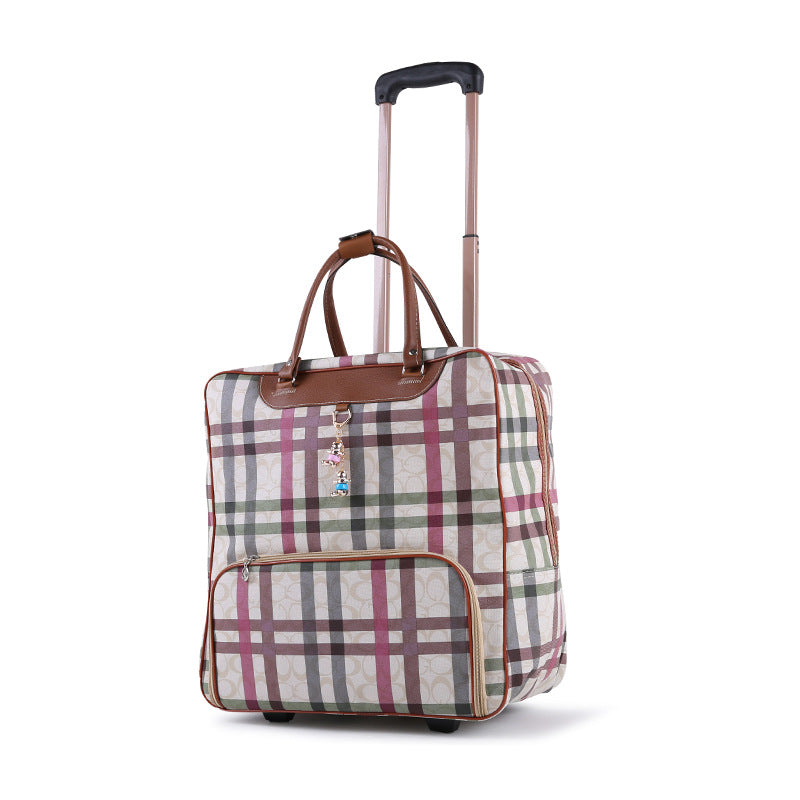 Korean Style Suitcase Vintage Leather Upgraded Travel Bags