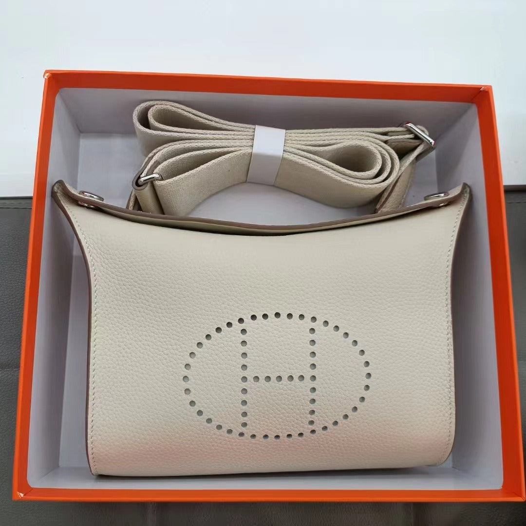 Women's Genuine Leather Mini Kelly First Layer Small Square Bags