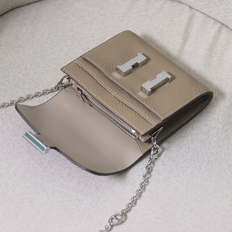 Leather Stewardess Pig Nose Chain Fashion Crossbody Bags