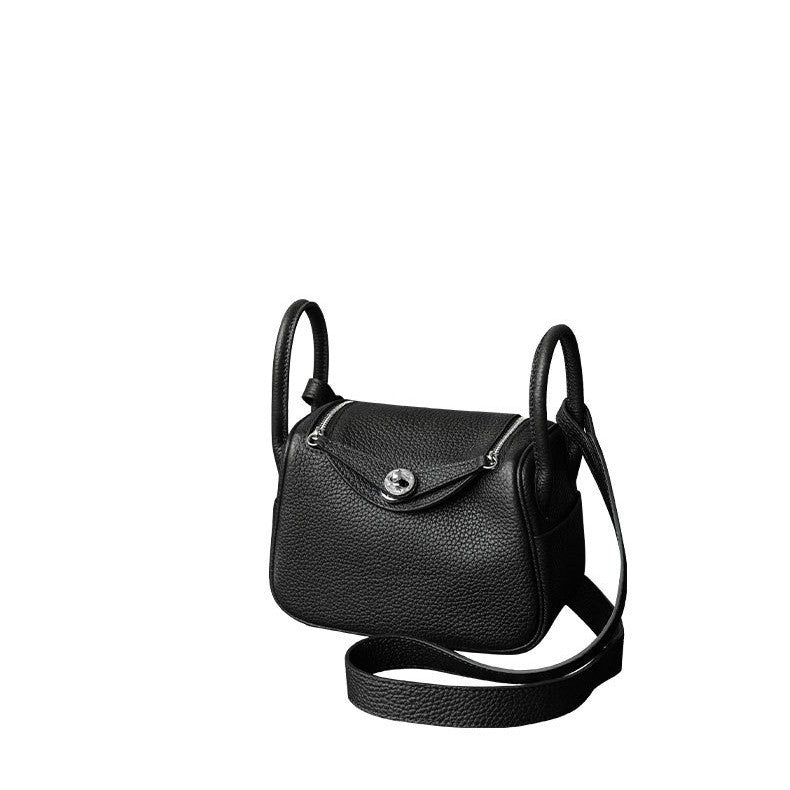 Cowhide Classic Mini Lindy Doctor Portable Crossbody Bags