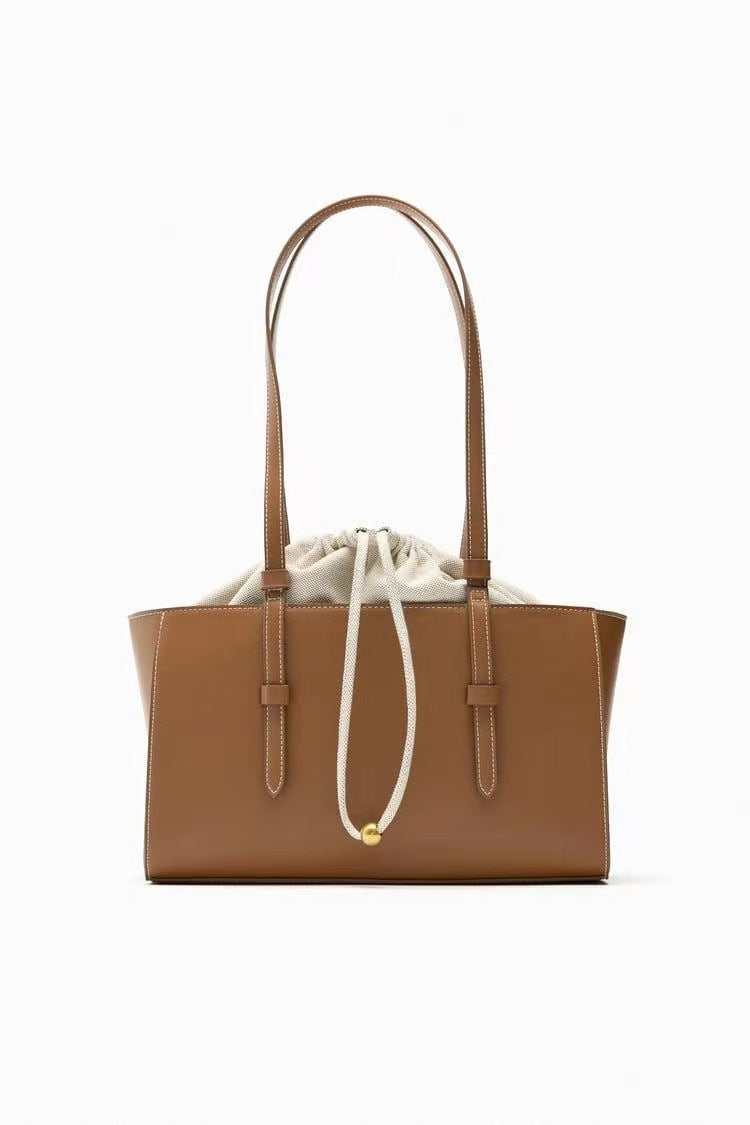 Women's Trendy Drawstring Bundle Portable Versatile Bucket Bags