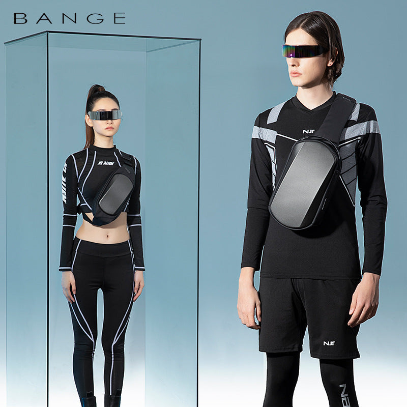 Men's Waterproof Korean Style Hard Shell Men's Chest Bags