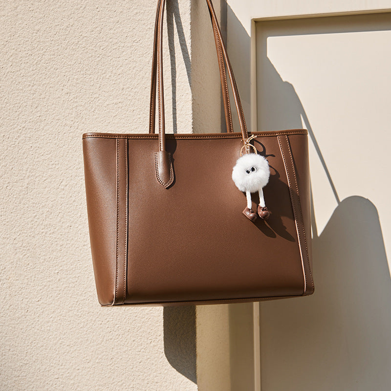 Women's Large Capacity Commuter Summer Genuine Leather Bags