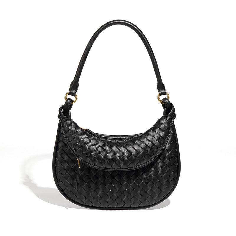 Women's Fashion Retro Twin Woven Advanced Portable Armpit Bags