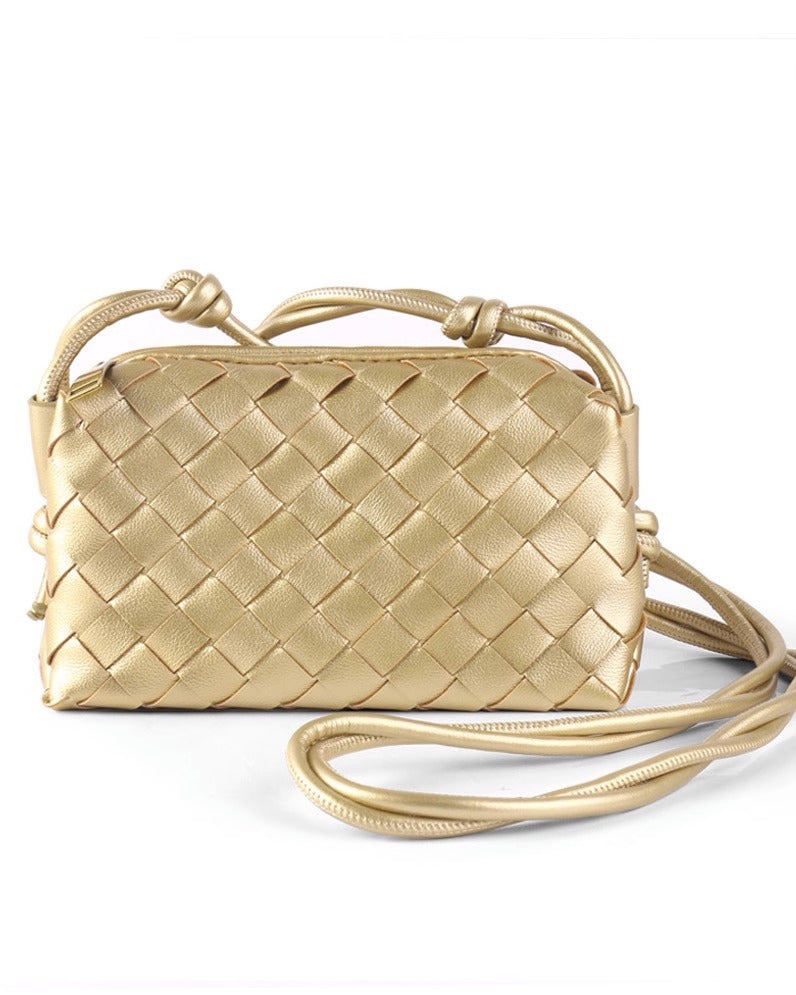Women's Attractive Slouchy Summer Hand-woven Knotted Crossbody Bags