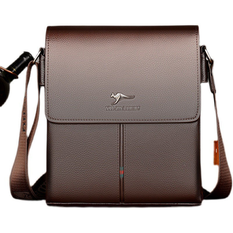 Men's Kangaroo Large Capacity Fashion Business Source Men's Shoulder Bags
