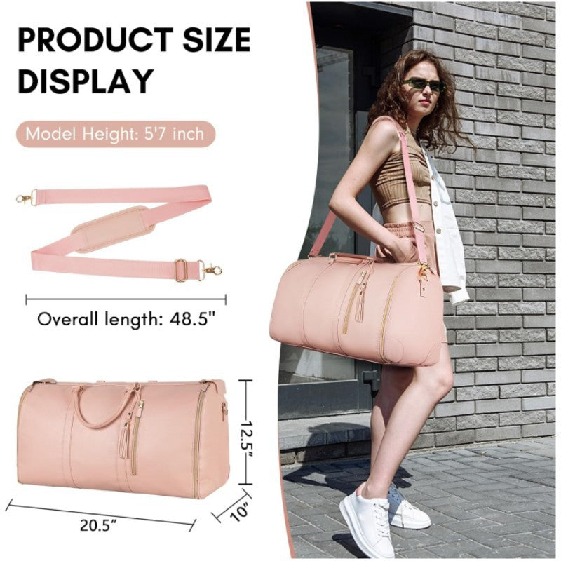 Women's Large Portable Folding Clothing Overnight Storage Travel Bags