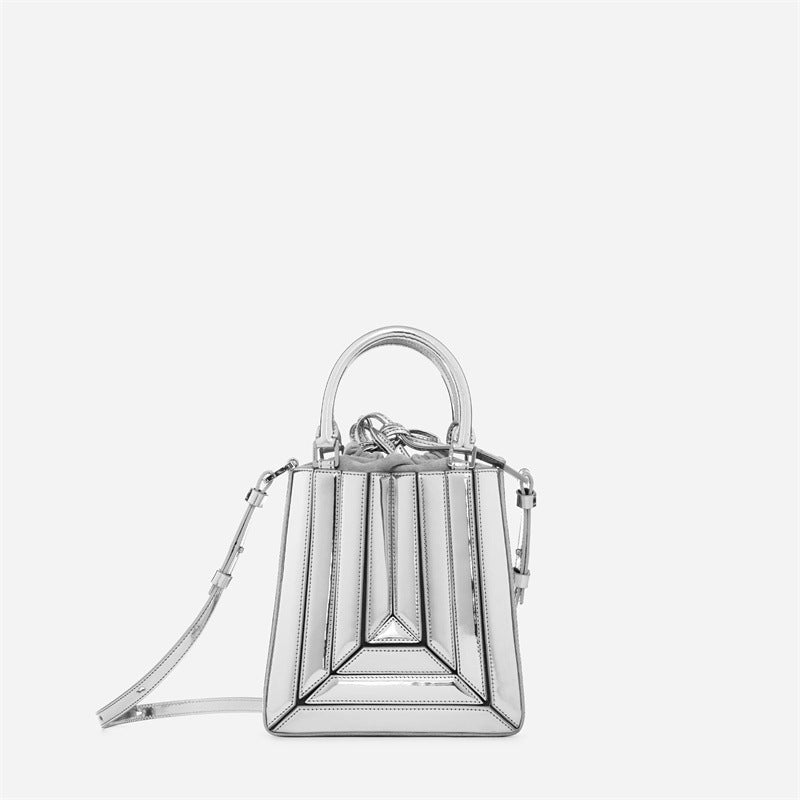 Women's Design High-grade Western Style Color Contrast Handbags