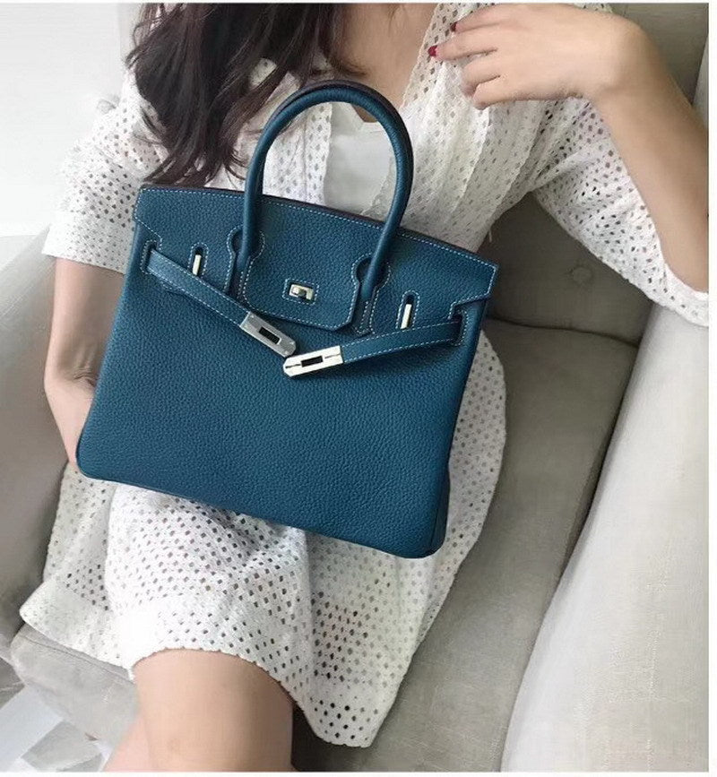 Women's Grain First Layer Cowhide Sier Genuine Handbags