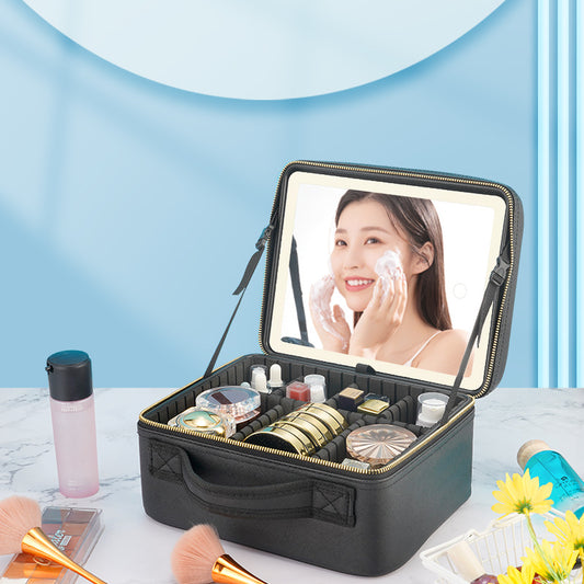 Capacity Partition Removable Three-color Intelligent Cloud Cosmetic Cases