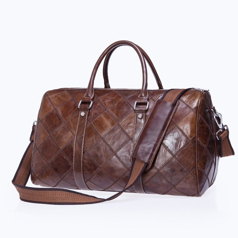 Men's Leather Short-distance Large Capacity Moving For Business Travel Bags