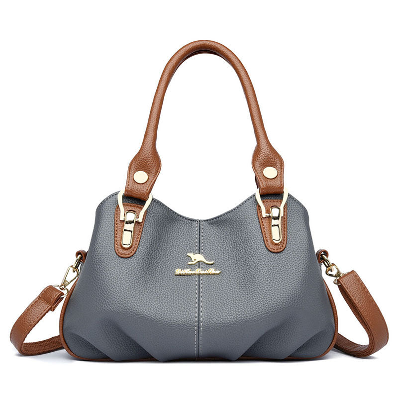 Women's Commuter Large Capacity Totes Contrast Color Handbags