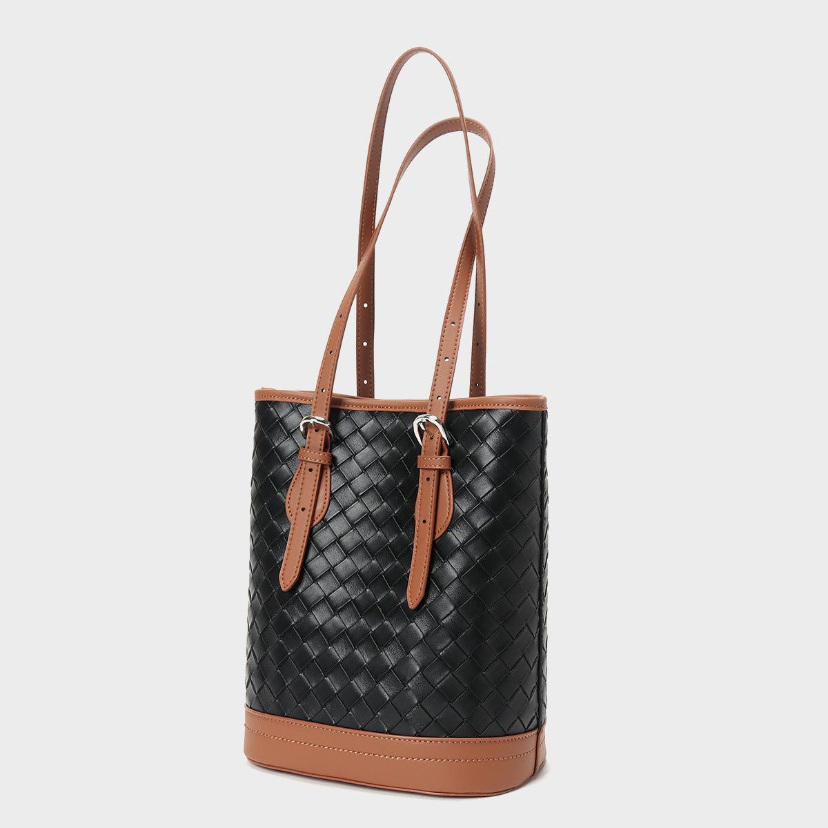 Women's Genuine Leather High-grade Exquisite Mom Cross Bucket Bags