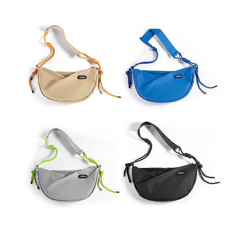 Women's & Men's & Simple Niche Reflective Rope Waterproof Shoulder Bags