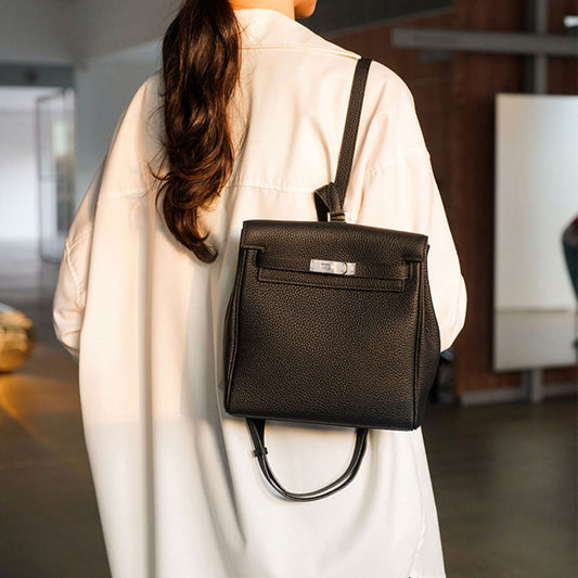 Women's Simple Female Kelly Layer Cow Leather Bags