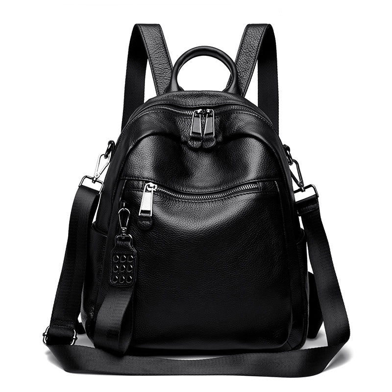 Women's Leather Large Capacity High-grade Simple Fashion Backpacks