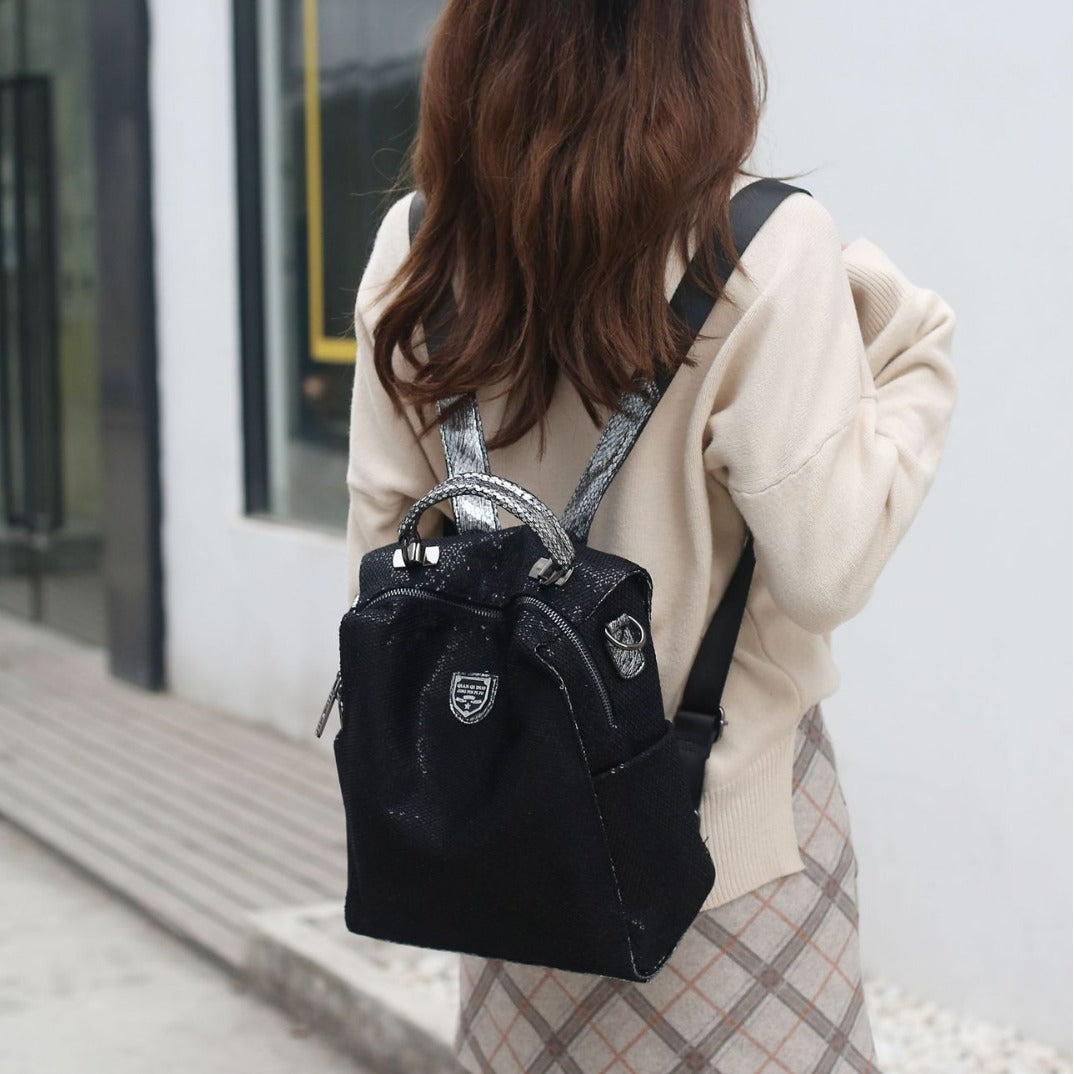 Women's Trendy Mesh Fabric Stylish Lightweight Backpacks