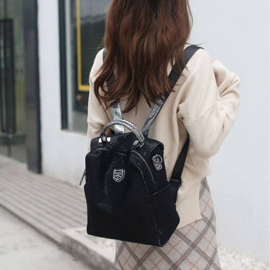 Women's Trendy Mesh Fabric Stylish Lightweight Backpacks