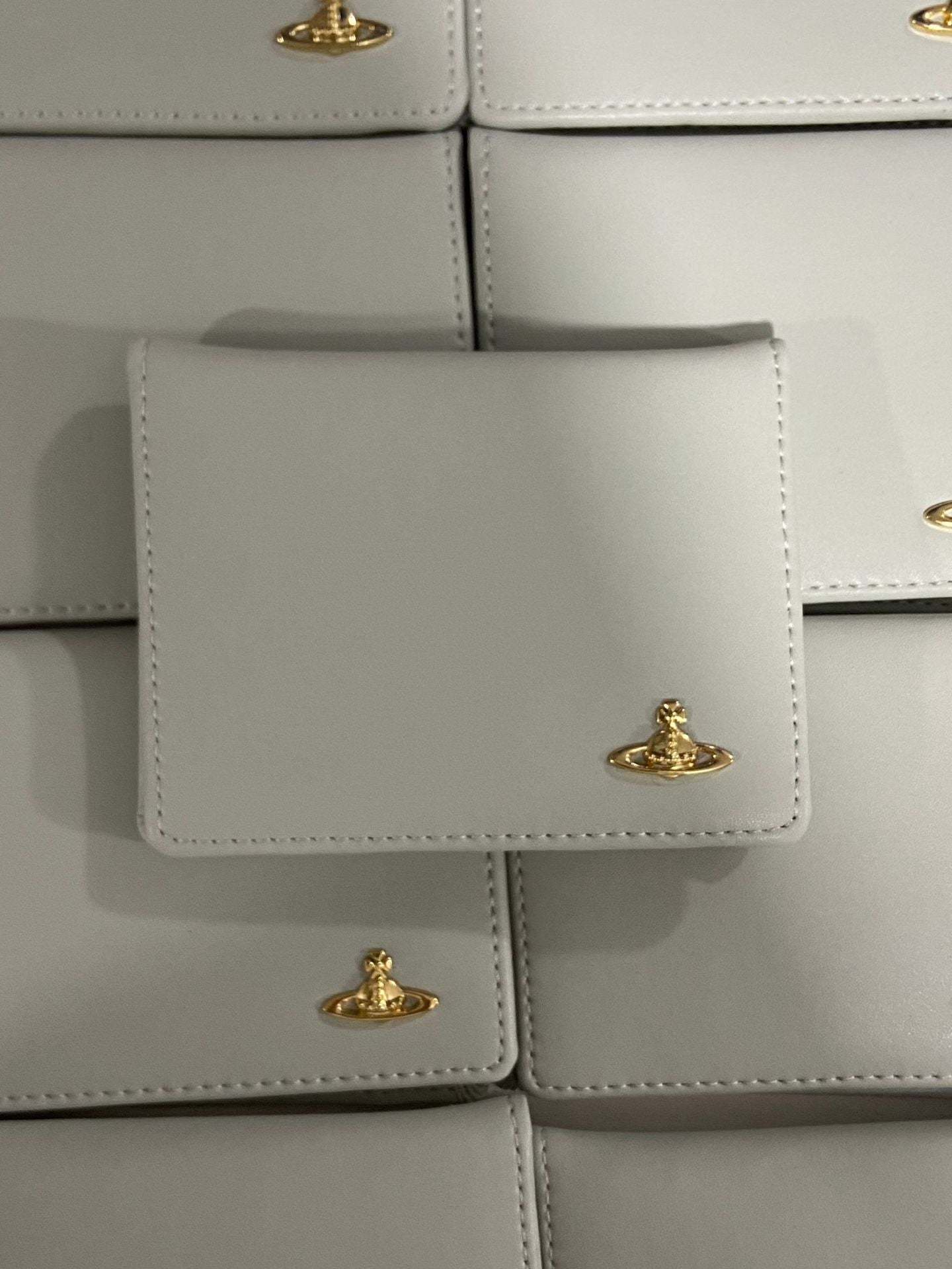 British Niche Solid Color Saturn Clutch Card Holder