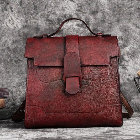 Women's Cowhide Vintage Chinese Fashion Genuine Leather Shoulder Bags