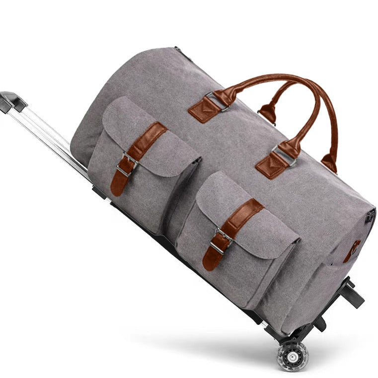 Portable Folding With Pull Garment Multifunctional Travel Bags