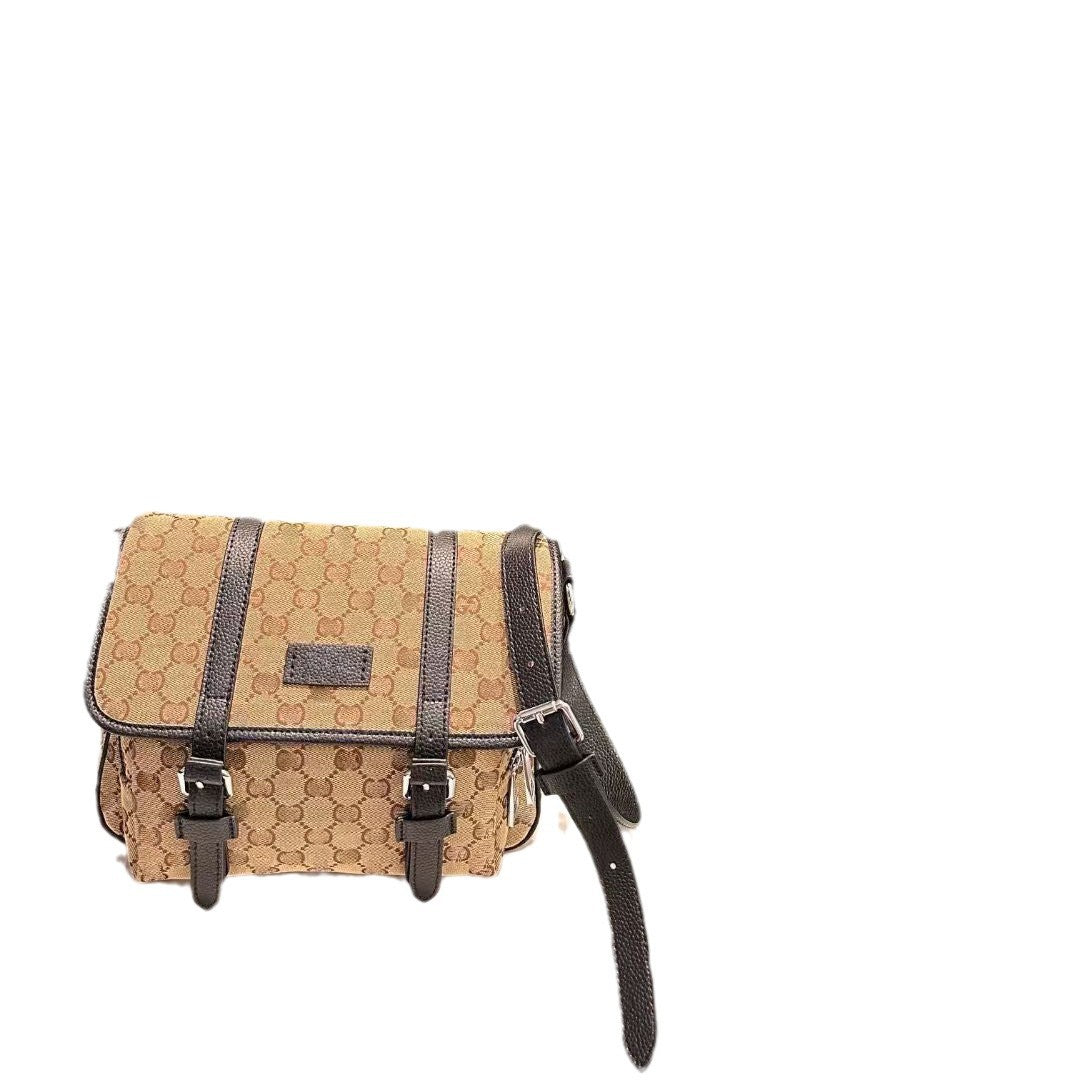Men's Home Fashion Large Capacity Three-color Canvas Men's Messenger Bags