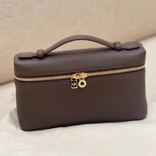 Italian Brown Gold Lunch Box Portable Crossbody Bags
