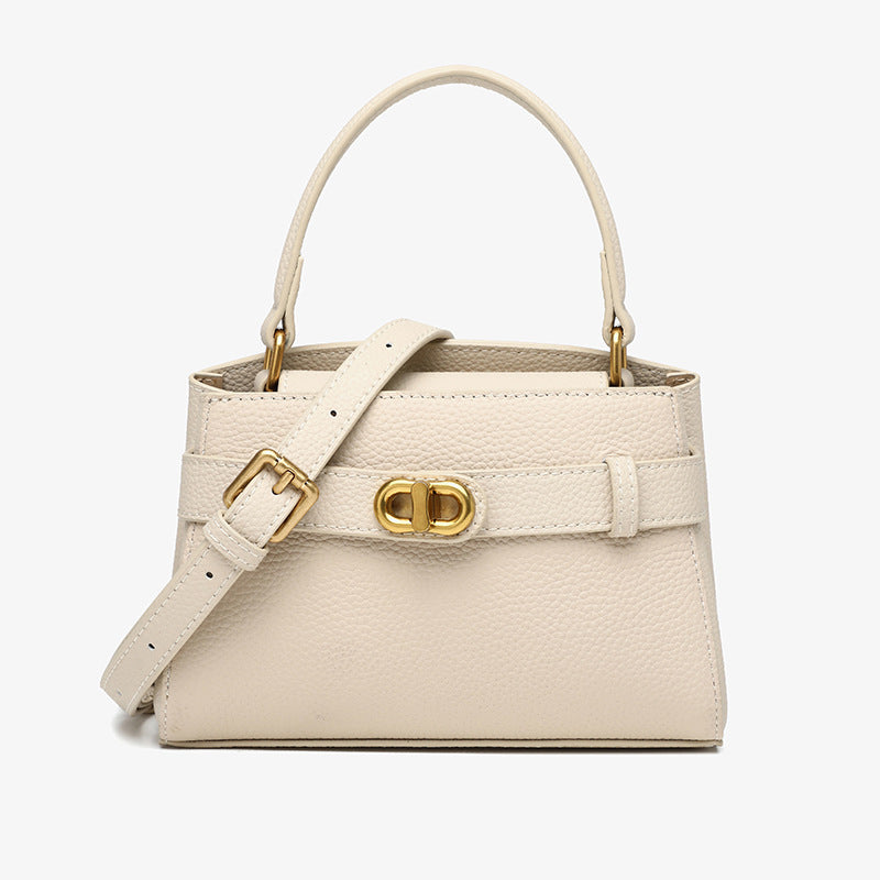 Women's Trendy Portable Kelly Fashion Genuine Leather Shoulder Bags