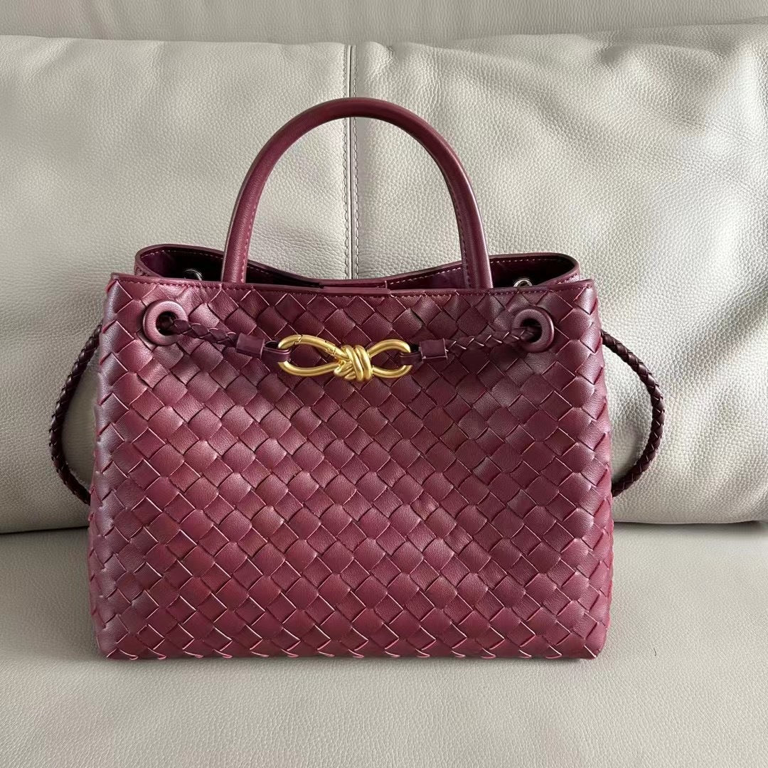 Fashion Woven Large Capacity Versatile Rhombus Tote Bags