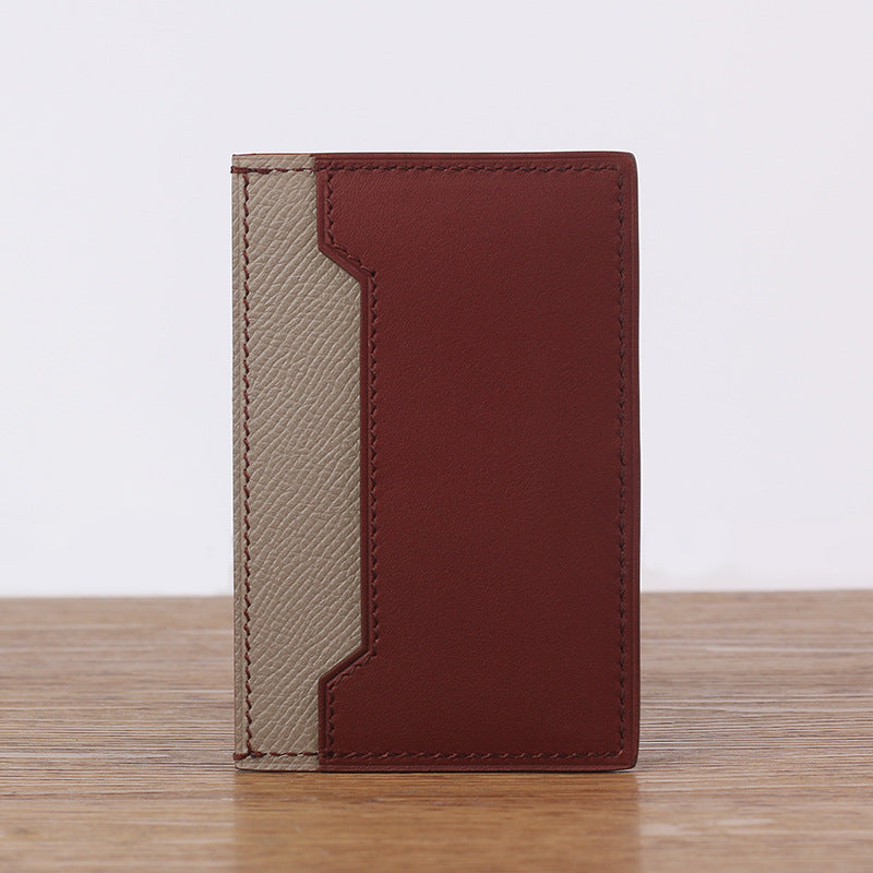 Zodiac Crocodile Sheepskin Hand Sewing Multiple Card Holder