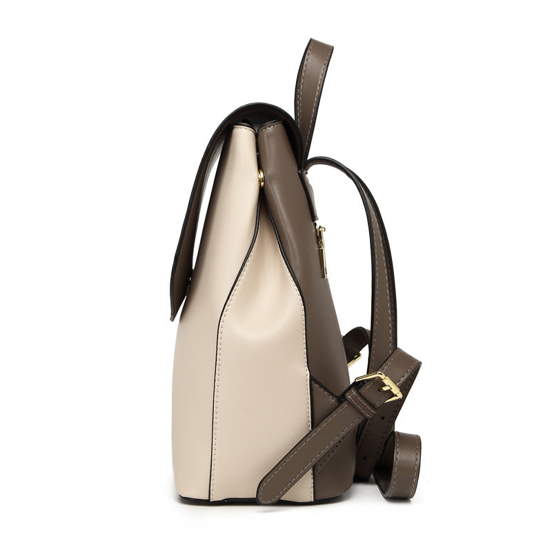 Women's Large Capacity Genuine Leather Fashion College Backpacks