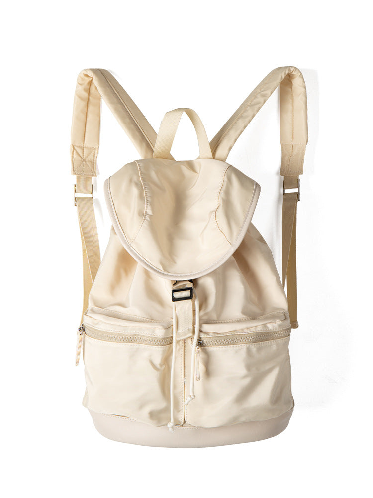 Women's Sense Of Design Black Simple Nylon Commute Backpacks