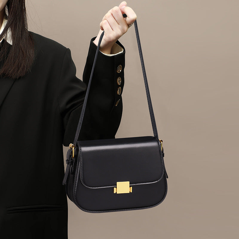 Women's Genuine Leather Light Luxury High-grade Underarm Crossbody Bags
