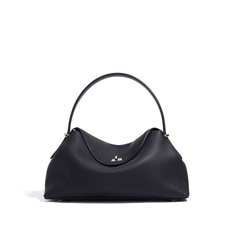 Women's Cowhide Large Capacity Niche High-grade Leather Handbags