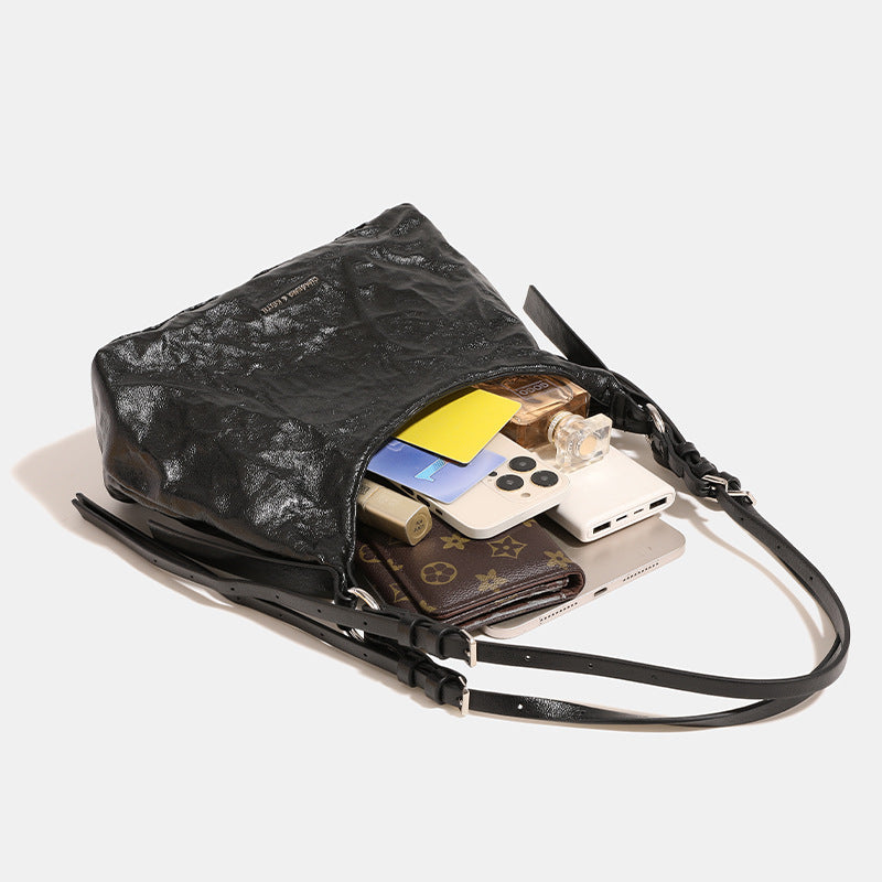 Oil Wax Leather Underarm Summer Niche Armpit Bags